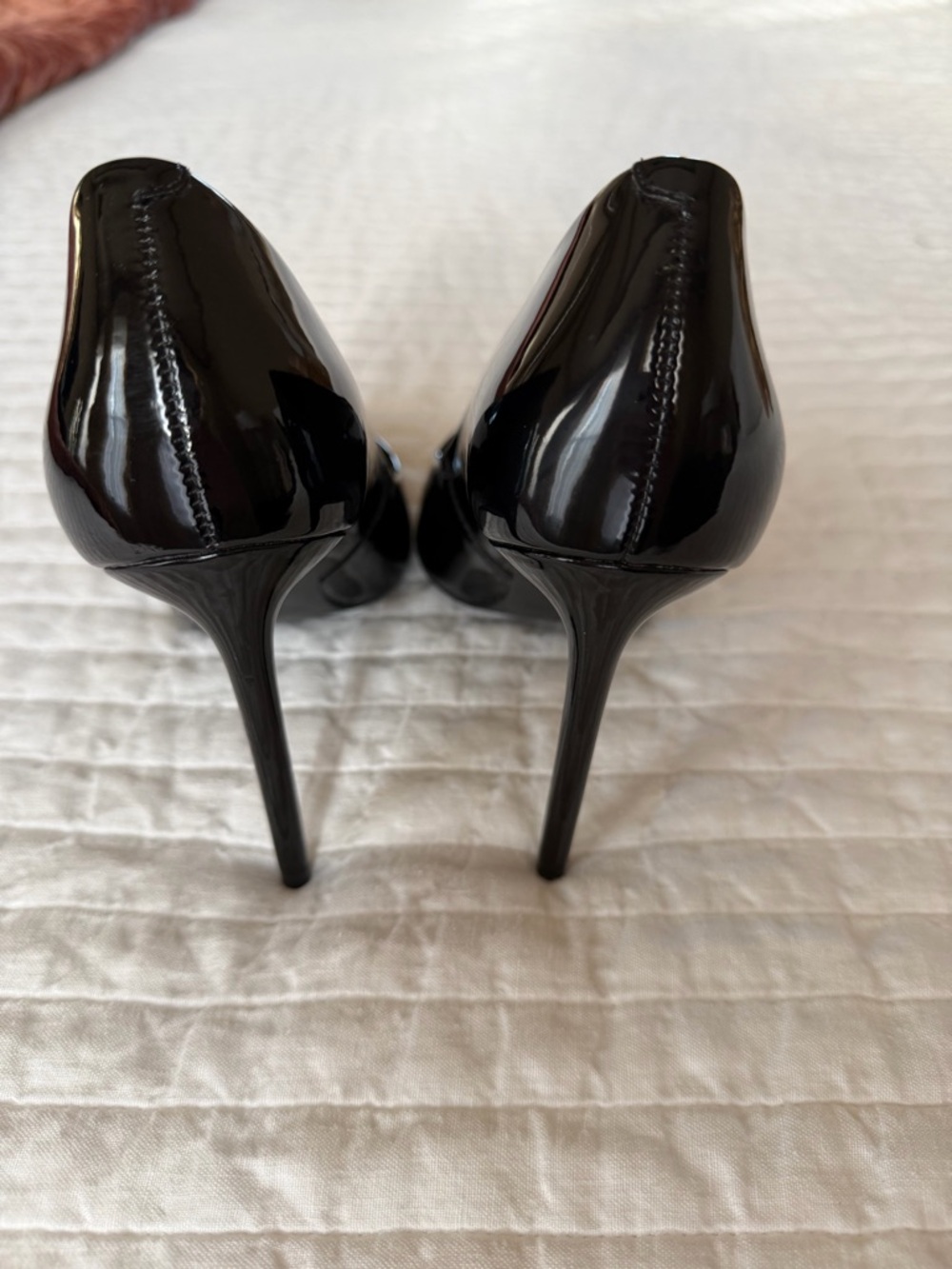 Steve Madden Women's Black Patent Pointed-Toe Pumps 7 - Picture 5 of 6
